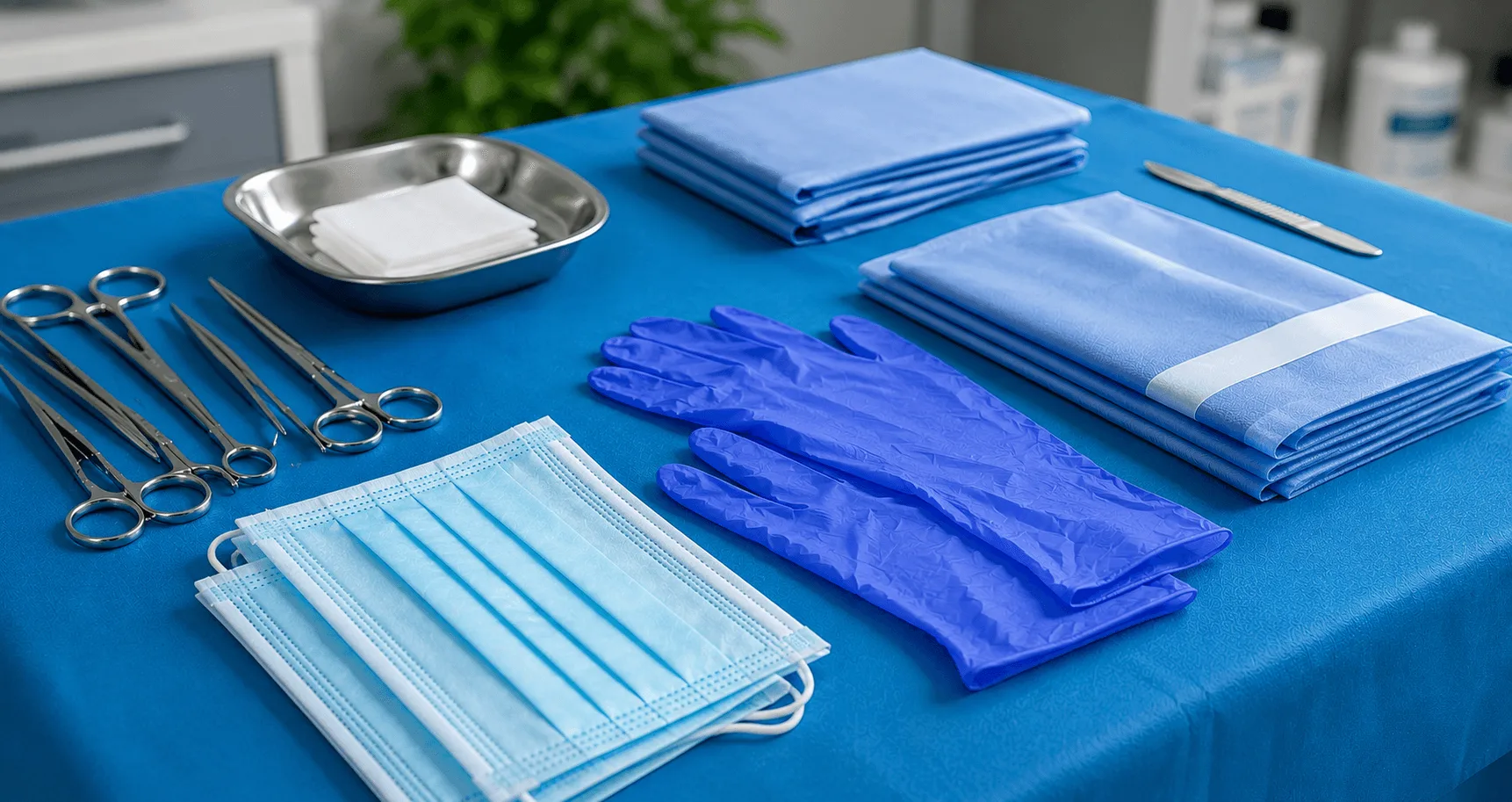 Customised sterile surgical procedure pack manufactured by Surgeine Healthcare